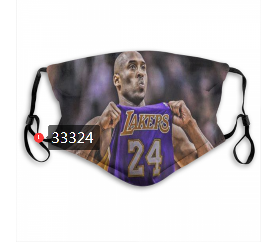 2021 NBA Los Angeles Lakers #24 kobe bryant 33324 Dust mask with filter->nba dust mask->Sports Accessory